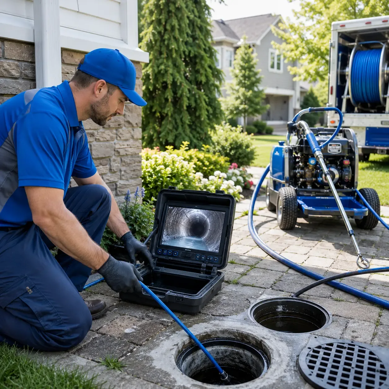 Outdoor drain cleaning professionals serving North Bergen, NJ
