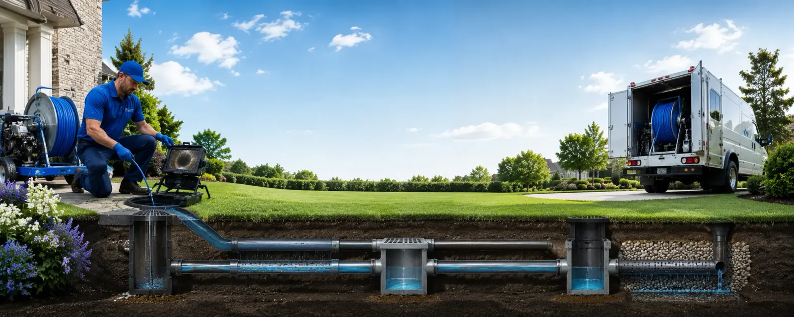Outdoor drain cleaning information for North Bergen, NJ